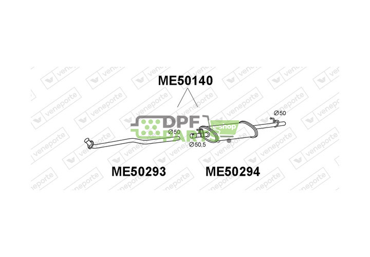 Tlumič MERCEDES - 9014900119 9014900401 9034900019
