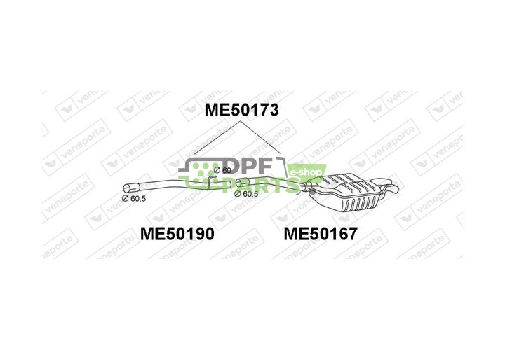 Tlumič MERCEDES - 2024901521  