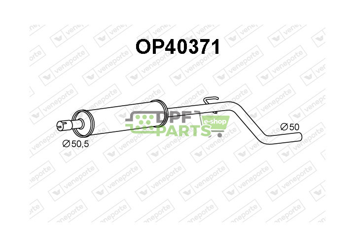 Tlumič OPEL / VAUXHALL - 852580-S.F 95507077-S.F 