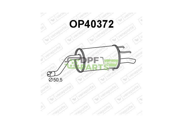 Tlumič OPEL / VAUXHALL - 852583 95507082 