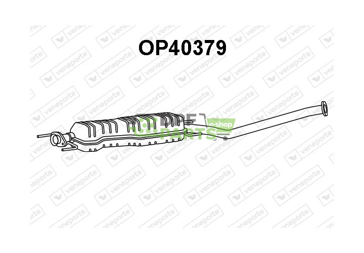 Tlumič OPEL / VAUXHALL - 24418546 24422459 24422461