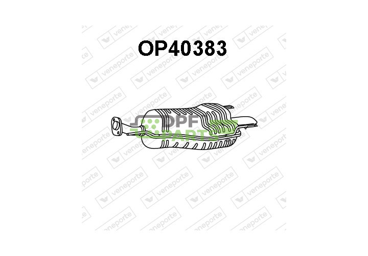 Tlumič OPEL / VAUXHALL - 13158592 24422992 24423001