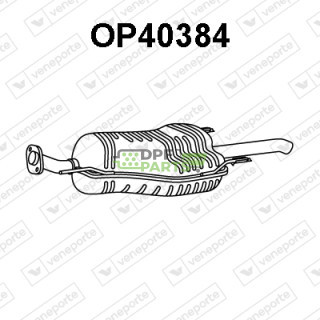 Tlumič OPEL / VAUXHALL - 13158583 13183200 24416805