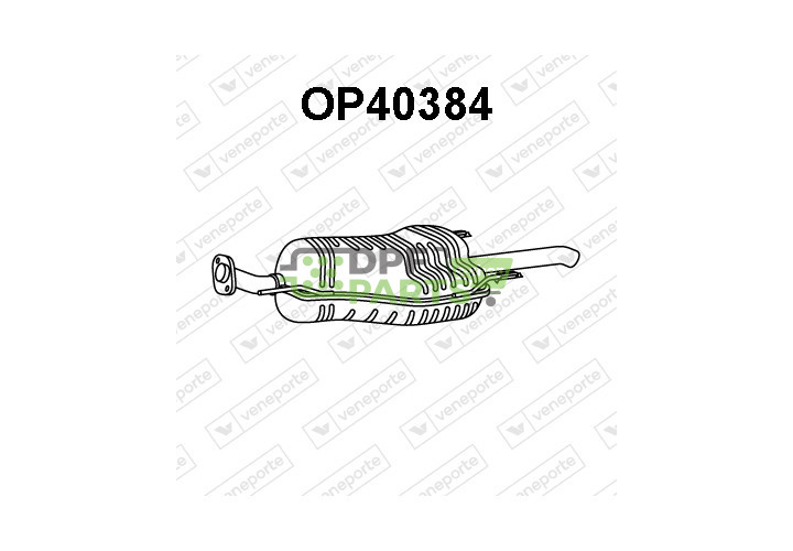 Tlumič OPEL / VAUXHALL - 13158583 13183200 24416805