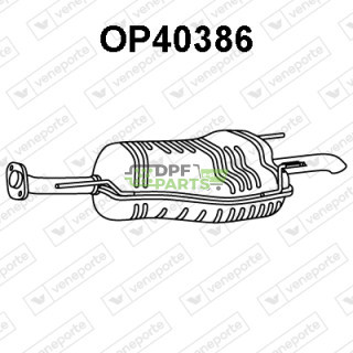 Tlumič OPEL / VAUXHALL - 13158594 13183196 24422994