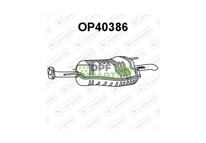Tlumič OPEL / VAUXHALL - 13158594 13183196 24422994