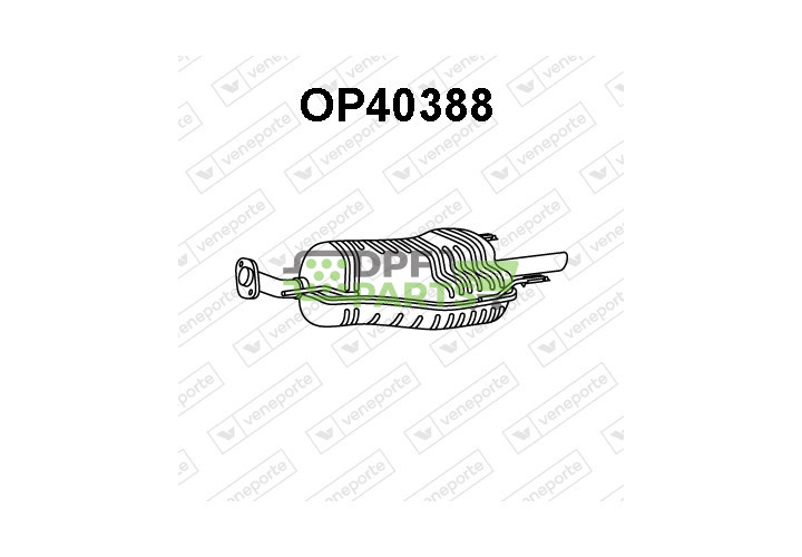 Tlumič OPEL / VAUXHALL - 13149494 13149495 13179789