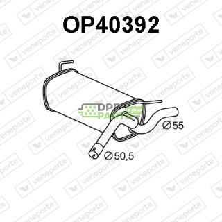 Tlumič OPEL / VAUXHALL - 13329571 852525 