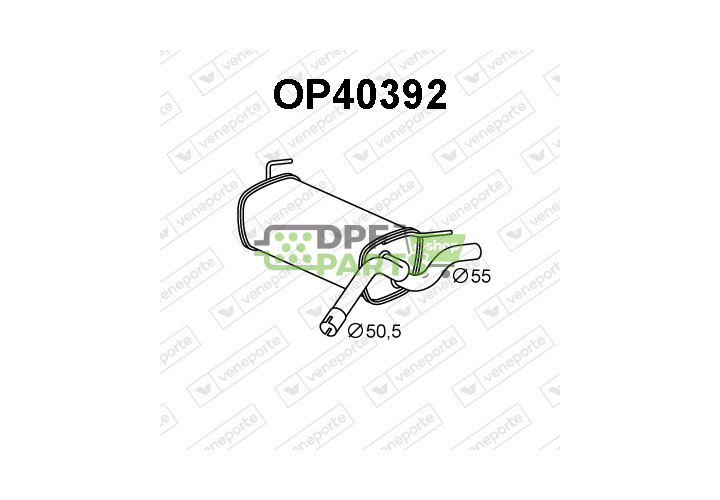Tlumič OPEL / VAUXHALL - 13329571 852525 