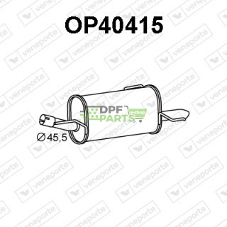 Tlumič OPEL / VAUXHALL - 24422985 5852061 5852090