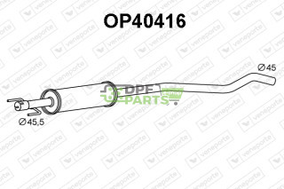 Tlumič OPEL / VAUXHALL - 24423014 24425137 5852066