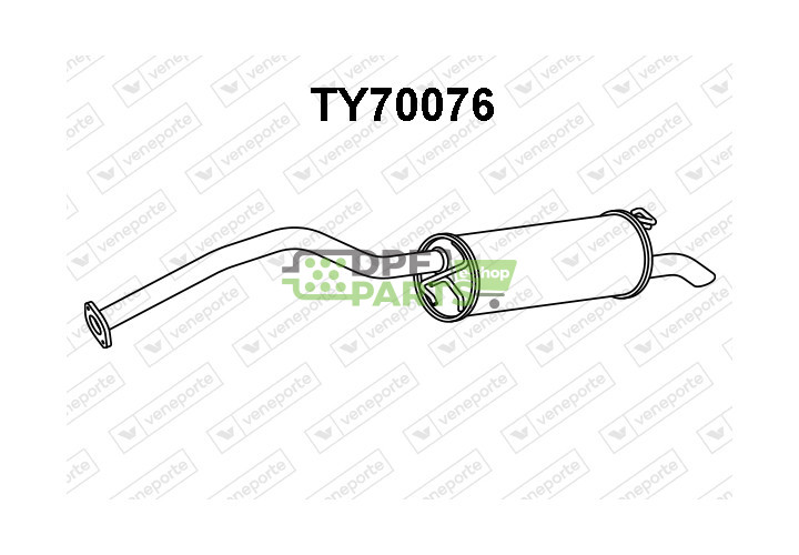 Tlumič TOYOTA - 1743021580  