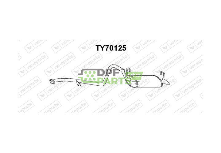 Tlumič TOYOTA - 1743026640