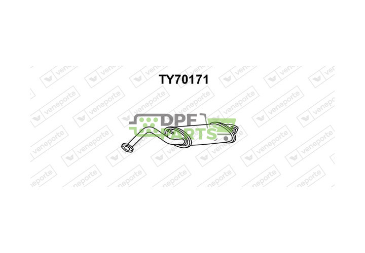 Tlumič TOYOTA - 174300D140 1743022240 1743022420