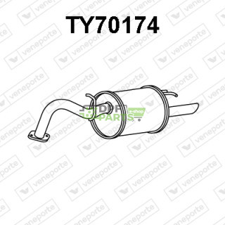 Tlumič TOYOTA - 1743040050 1743040051