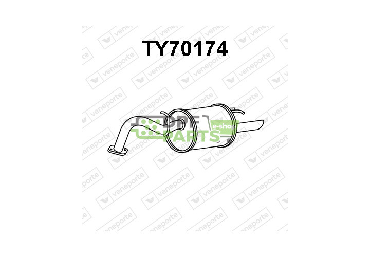 Tlumič TOYOTA - 1743040050 1743040051