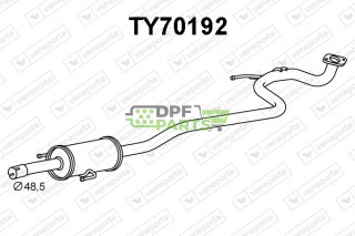 Tlumič TOYOTA - 174100M180 174100M181