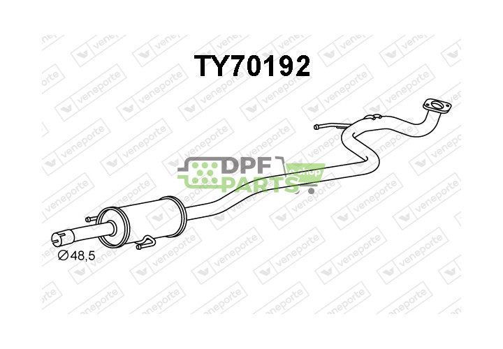 Tlumič TOYOTA - 174100M180 174100M181