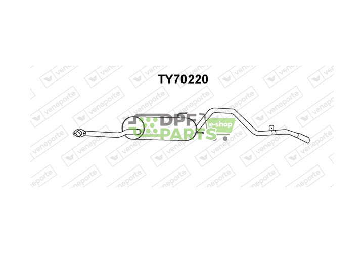 Tlumič TOYOTA - 1743072060 1743072150 1743072240