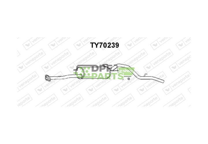 Tlumič TOYOTA / VOLKSWAGEN - 174305B041 174305B042 174305B043