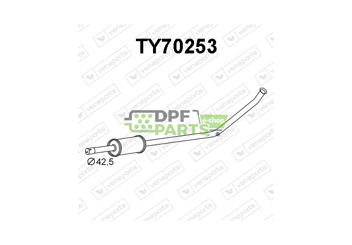 Tlumič TOYOTA - 174101B050
