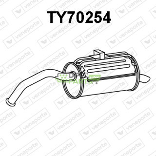 Tlumič TOYOTA - 174301B040 174301B041