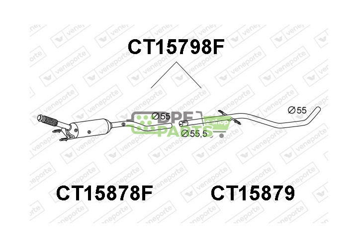 Filtry pevných částic DPF CITROËN / PEUGEOT - 1606411080 1606601480 1608405380