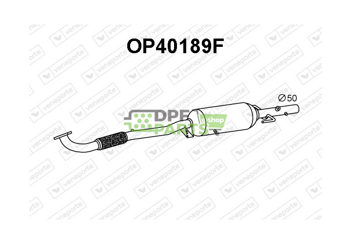 Filtry pevných částic DPF OPEL / VAUXHALL - 13216985 13262122 13335179