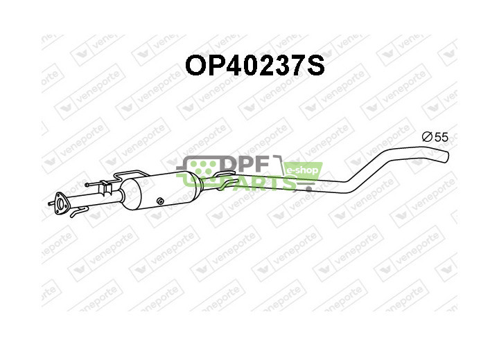 Filtry cząstek stałych DPF OPEL / VAUXHALL - 13243547 13253541 850256