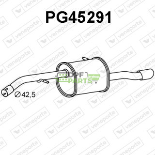 Koncový tlumič výfuku PEUGEOT - 1607558580