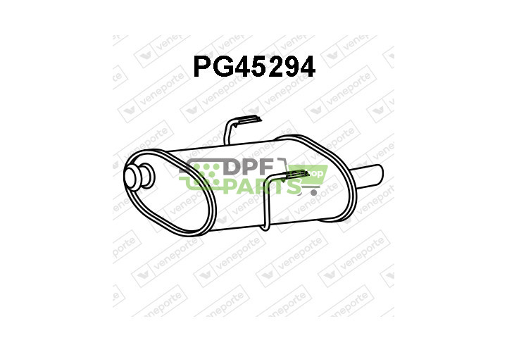 Koncový tlumič výfuku PEUGEOT - 1726CN 1726H8 9809857480