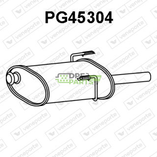 Koncový tlumič výfuku PEUGEOT - 1726P8 9802395080