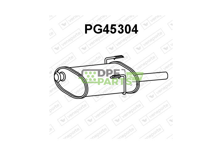 Koncový tlumič výfuku PEUGEOT - 1726P8 9802395080