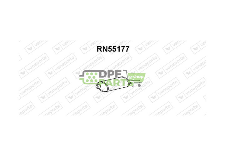 Koncový tlumič výfuku RENAULT - 7700644963 7700667735 7700702484