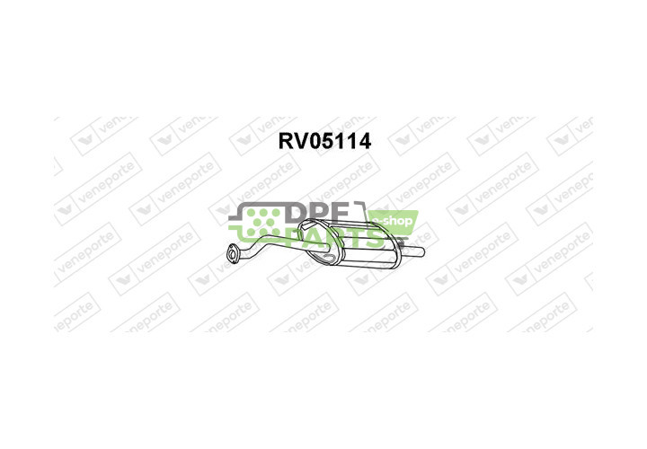 Tlumič HONDA / ROVER - 18307SK3E51 18307SK3G51 18307SN3E51