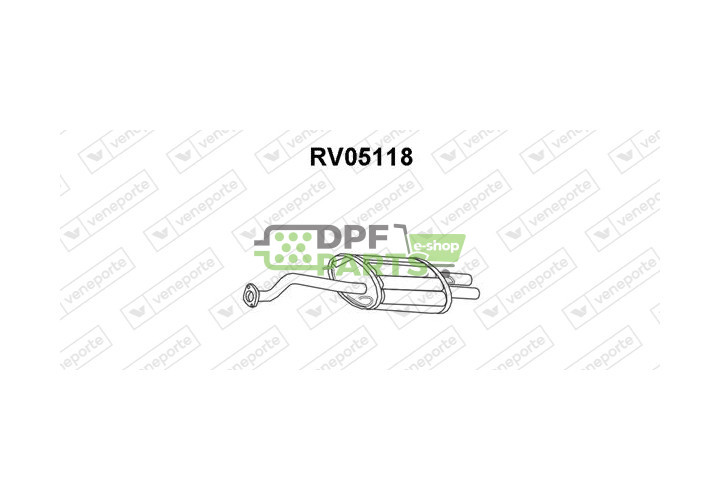 Tlumič HONDA / ROVER - 18307SK3E60 18307SK3E61 18307SK3G61