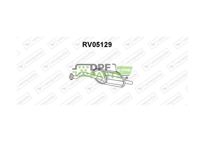 Tlumič HONDA / ROVER - 18307SN3E50 18307SN3X50 EGP1821EVA