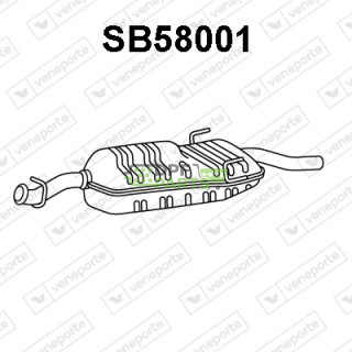Tlumič SAAB - 4225751 4528287 4896254