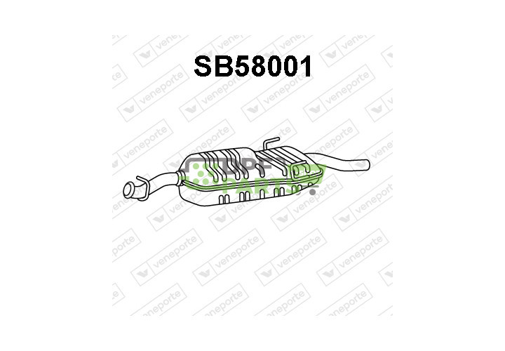 Tlumič SAAB - 4225751 4528287 4896254