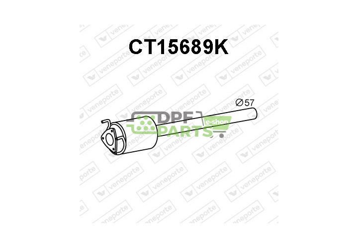 Katalizator CITROËN / FIAT / PEUGEOT - 1349824080 1352320080 1357547080