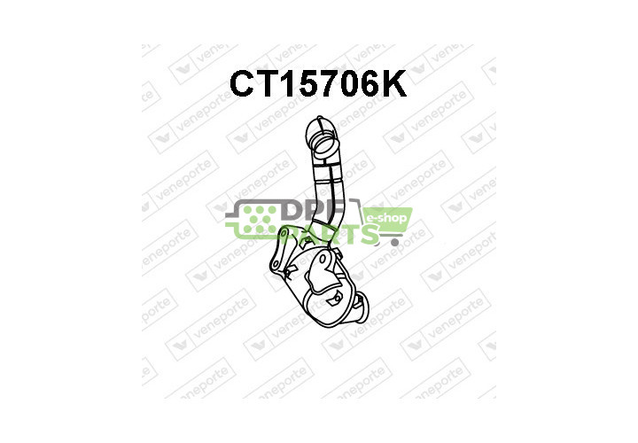 Katalizator CITROËN / FIAT / LANCIA / PEUGEOT - 1400001280 1401179480 1401443980