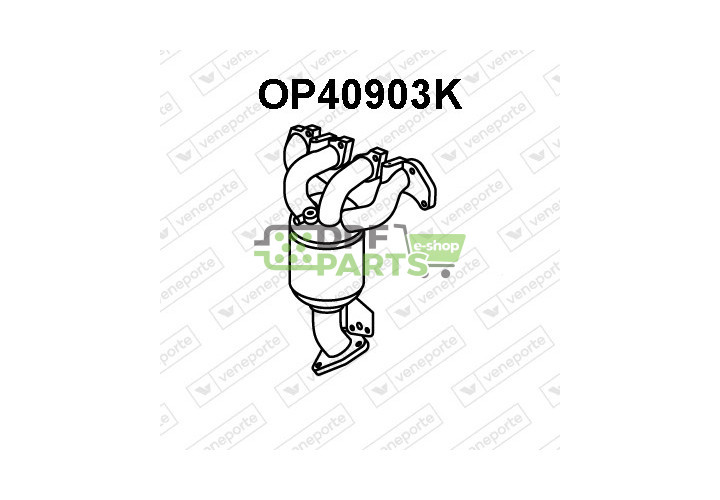 Katalyzátor CHEVROLET / OPEL / VAUXHALL - 25195105 55574237 55597325