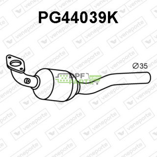 Katalizator CITROËN / PEUGEOT / TOYOTA - 174100Q080 B001034380