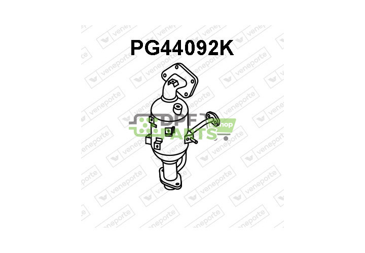 Katalyzátor CITROËN / PEUGEOT / TOYOTA - 1639361480 171400Q110 171400Q120