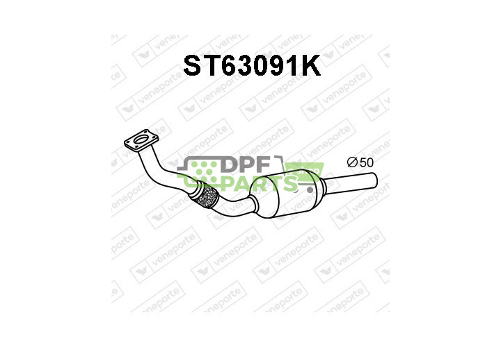 Katalizator SEAT / VOLKSWAGEN - 1L0253085J 6K0253085BV 6K0253085BX