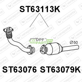 Katalyzátor SEAT / VOLKSWAGEN - 6K0253058CX  