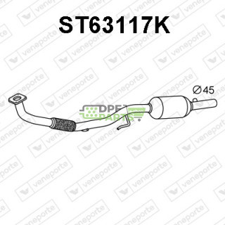 Katalizator SEAT / SKODA / VOLKSWAGEN - 6Q0253058CX 6Q0253059BH 6Q0254500A