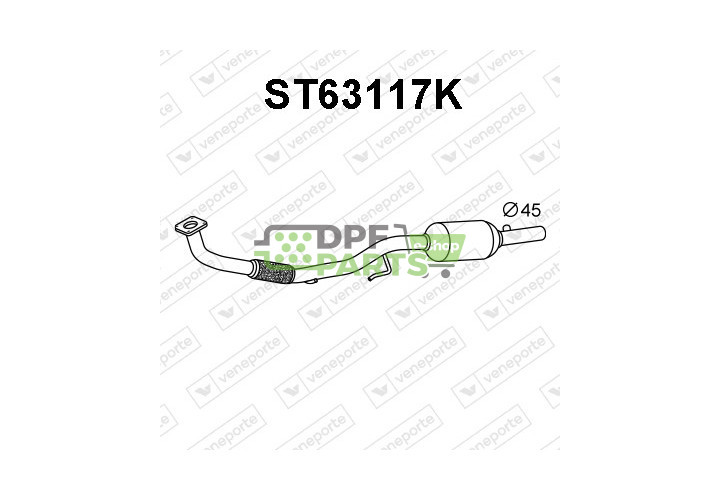 Katalizator SEAT / SKODA / VOLKSWAGEN - 6Q0253058CX 6Q0253059BH 6Q0254500A
