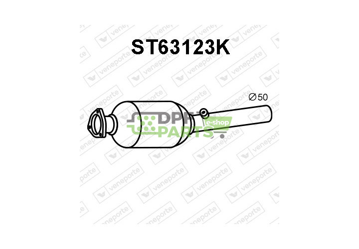 Katalizator SEAT / VOLKSWAGEN - 1J0131089BV 1J0131089BX 