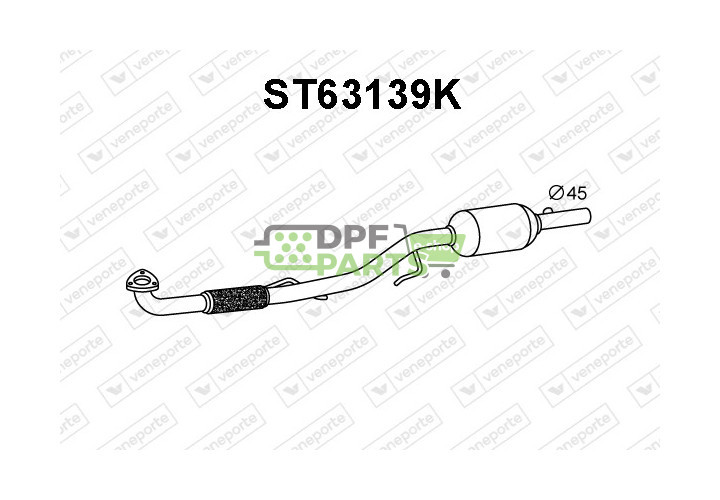 Katalizator SEAT / SKODA / VOLKSWAGEN - 6Q0253059HD 6Q0254502K 6Q0254502KV